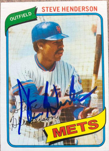 Steve Henderson Autographed 1980 Topps #299