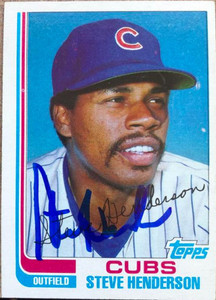Steve Henderson Autographed 1982 Topps #89