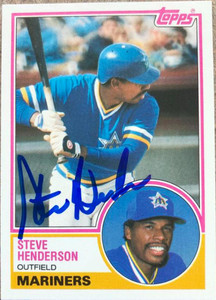 Steve Henderson Autographed 1983 Topps Traded #42T