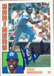 Steve Henderson Autographed 1984 Topps Tiffany #501