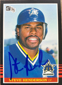 Steve Henderson Autographed 1985 Donruss #145
