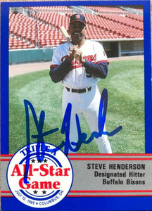 Steve Henderson Autographed 1989 Pro Cards Triple A All-Stars #AAA-22