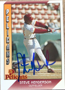 Steve Henderson Autographed 1991 Pacific Senior League #144