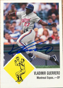 Vladimir Guerrero Autographed 1998 Fleer Tradition Vintage #35 Vladimir Guerrero Autographed 1998 Fleer Tradition Vintage #35