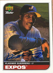 Vladimir Guerrero Autographed 1998 Upper Deck Retro #58