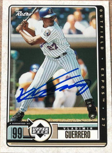 Vladimir Guerrero Autographed 1999 Upper Deck Retro #50
