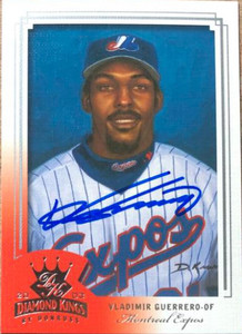 Vladimir Guerrero Autographed 2003 Donruss Diamond Kings #116 Vladimir Guerrero Autographed 2003 Donruss Diamond Kings #116