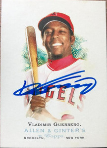 Vladimir Guerrero Autographed 2006 Topps Allen & Ginter #9