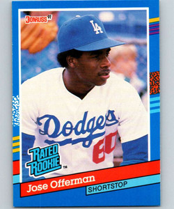 1991 Donruss #33 Jose Offerman RR VG Los Angeles Dodgers 