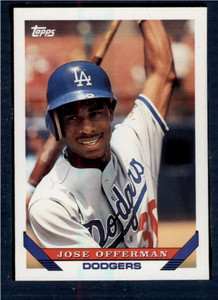 1993 Topps #776 Jose Offerman VG Los Angeles Dodgers 