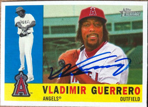 Vladimir Guerrero Autographed 2009 Topps Heritage #341