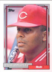 1992 Topps #432 Billy Hatcher VG Cincinnati Reds 