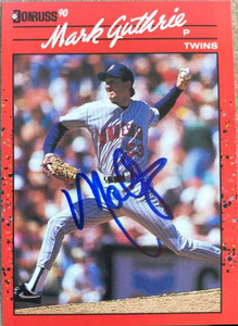 Mark Guthrie Autographed 1990 Donruss #622