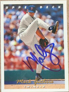 Mark Guthrie Autographed 1993 Upper Deck #399