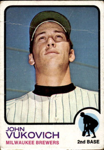 1973 Topps #451 John Vukovich VG RC Rookie Milwaukee Brewers 