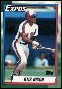 1990 Topps #252 Otis Nixon VG Montreal Expos 