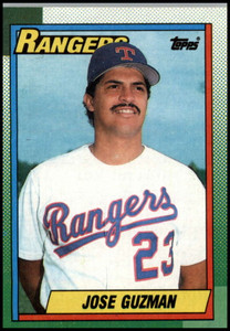 1990 Topps #308 Jose Guzman VG Texas Rangers 