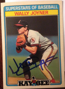 Wally Joyner Autographed 1987 Topps Kay-Bee Superstars of Baseball #18