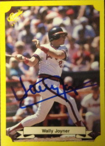Wally Joyner Autographed 1987 Classic Update Yellow #108