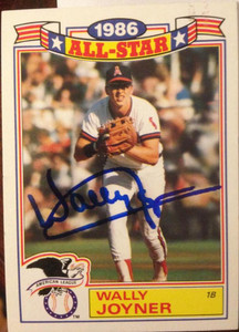 Wally Joyner Autographed 1987 Topps Glossy All-Stars #13