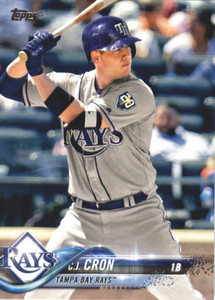 2018 Topps #571 C.J. Cron NM-MT Tampa Bay Rays 