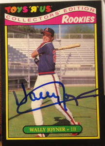 Wally Joyner Autographed 1987 Topps Toys R Us Rookies #14