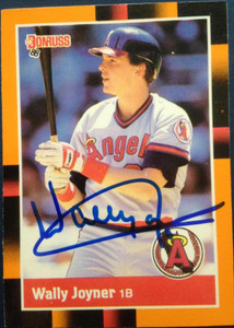 SOLD 4349 Wally Joyner Autographed 1988 Donruss Baseball's Best #115