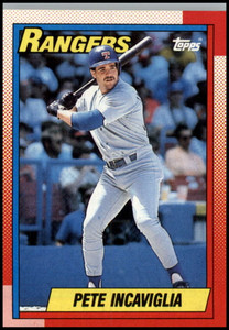 1990 Topps #430 Pete Incaviglia VG Texas Rangers 