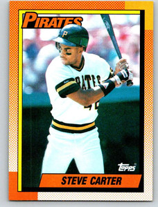 1990 Topps #482 Steve Carter VG Pittsburgh Pirates 