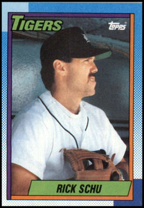 1990 Topps #498 Rick Schu VG Detroit Tigers 