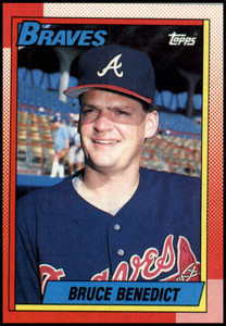 1990 Topps #583 Bruce Benedict VG Atlanta Braves 