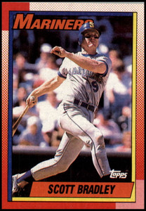 1990 Topps #593 Scott Bradley VG Seattle Mariners 