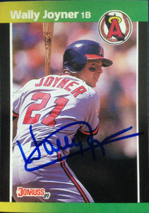 Wally Joyner Autographed 1989 Donruss Baseball's Best #139