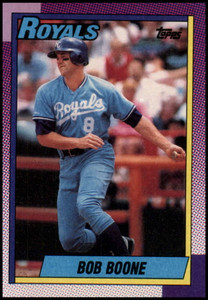 1990 Topps #671 Bob Boone VG Kansas City Royals 