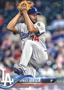 2018 Topps #696 Kenley Jansen NM-MT Los Angeles Dodgers 