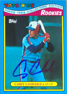 Casey Candaele Autographed 1988 Topps Toys R Us Rookies #7
