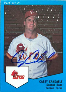 Casey Candaele Autographed 1989 Pro Cards Triple A #197
