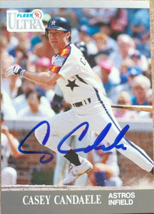Casey Candaele Autographed 1991 Fleer Ultra #134