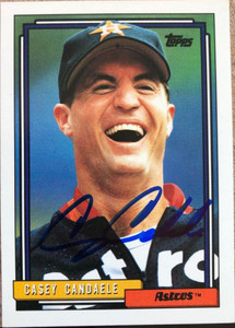 Casey Candaele Autographed 1992 Topps #161