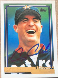 Casey Candaele Autographed 1992 Topps Gold Winner #161