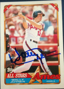 Wally Joyner Autographed 1990 Topps Ames All Stars #30