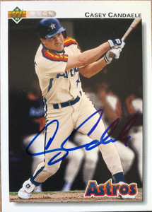Casey Candaele Autographed 1992 Upper Deck #387