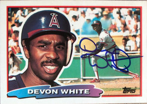SOLD 119456 Devon White Autographed 1988 Topps Big #145