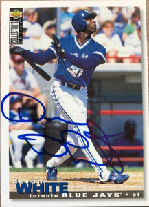 Devon White Autographed 1995 Collector's Choice #143
