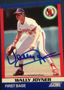 Wally Joyner Autographed 1991 Score 100 Superstars #57