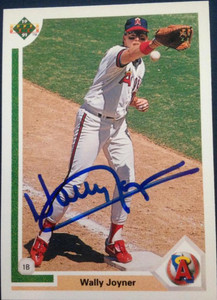 Wally Joyner Autographed 1991 Upper Deck #575