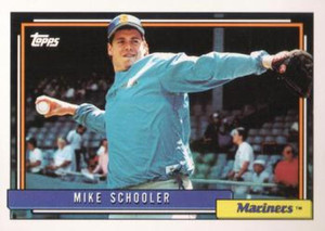 1992 Topps #28 Mike Schooler VG Seattle Mariners 