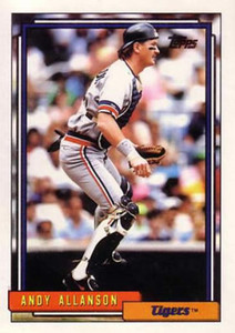 1992 Topps #167 Andy Allanson VG Detroit Tigers 