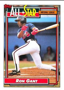 1992 Topps #391 Ron Gant AS VG Atlanta Braves 