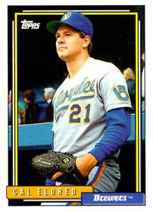1992 Topps #433 Cal Eldred VG Milwaukee Brewers 